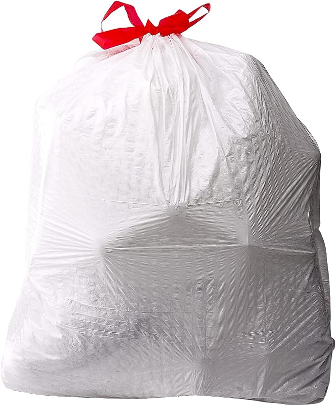 Amazon Basics Flextra Tall Kitchen Drawstring Trash Bags, 13 Gallon, - Image 2