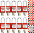 Lockout Tagout Locks, Safety Padlocks, Loto Keyed Differently Lock Out Tag Out Device Plastic with Lockout TagOut Tags