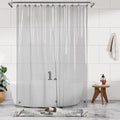 Barossa Design Extra Long Clear Black Shower Curtain Liner by BarossaDesign