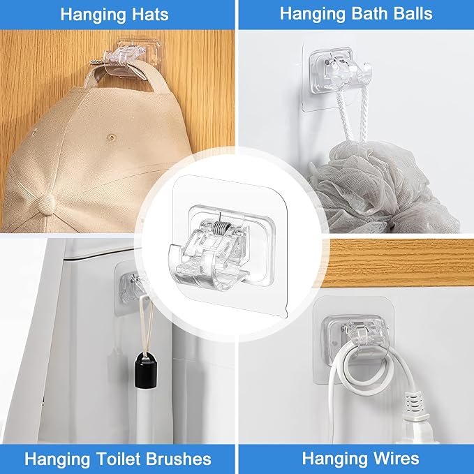 12 Pack Self Adhesive Curtain Rod Holder, No Drill Curtain Rod Brackets - Image 6