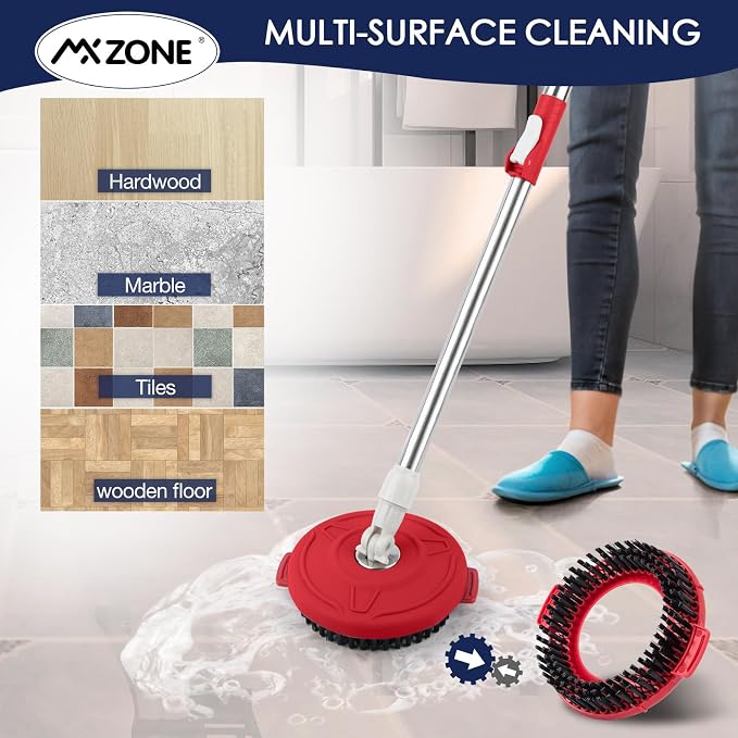 Round Spin Mop Scrub Brush Head - Image 6