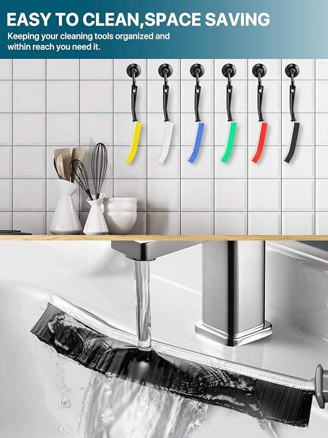 6Pcs Hard Bristle Crevice Cleaning Brush, Designed - Image 6