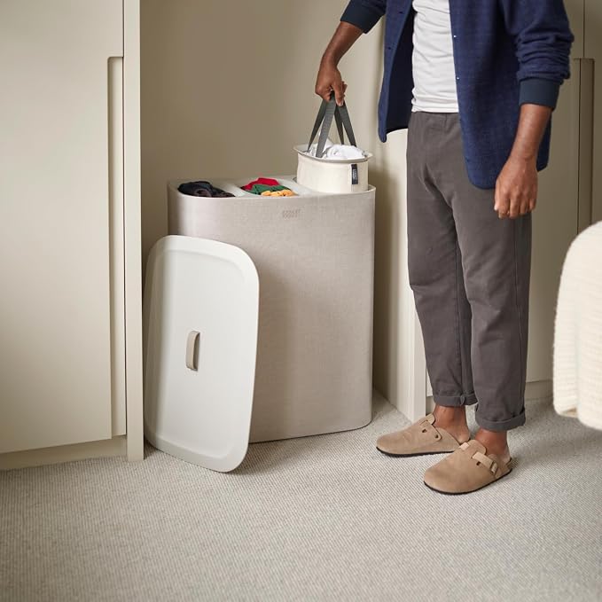 Joseph Joseph Tota Trio 90 liter/23.8 gallon Laundry Hamper Separation Basket - Image 5