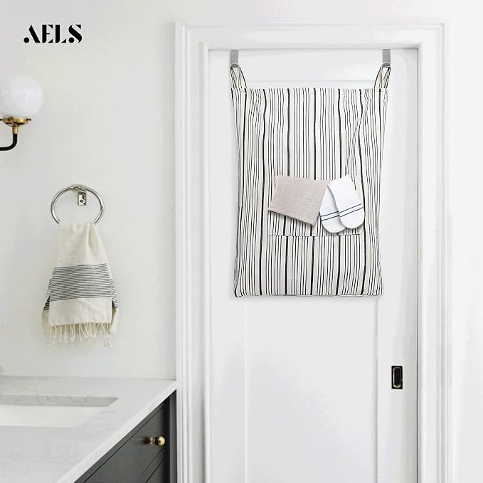 AELS Farmhouse Hanging Laundry Hamper - Image 6