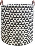 Waterproof Laundry Hamper Collapsible Laundry Basket Leather Handle Laundry Bag by %E2%80%8ETeLUVHome