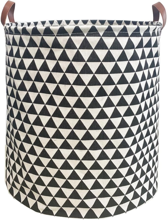 Waterproof Laundry Hamper Collapsible Laundry Basket Leather Handle Laundry Bag by %E2%80%8ETeLUVHome