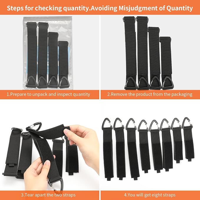 ZTSXLLIM Extension Cord Storage, Electrical Cord Organizer, Cable Clip 8PCS | - Image 5