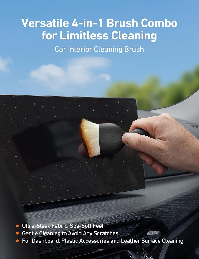 AstroAI 8pcs Windshield Cleaner Tool & Car Interior Detailing Kit | Extendable - Image 6