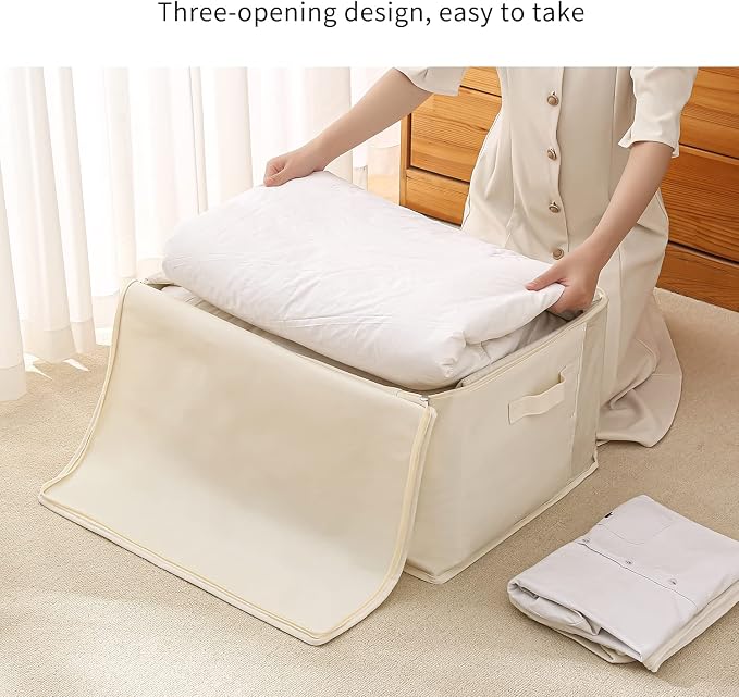 6 Pack Canvas Comforter Storage Bags - Image 4