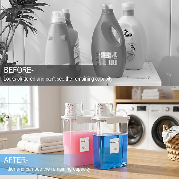 60OZ Liquid Laundry Detergent Dispenser, Laundry Soap Dispenser, Laundry Room - Image 3