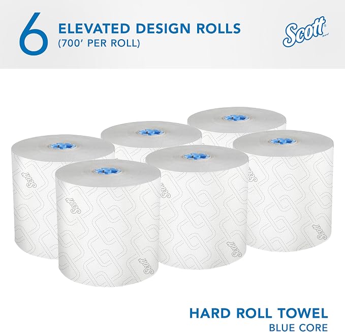 Scott Professional Hard Roll Paper Towels, 6 Rolls x 700' - Image 2