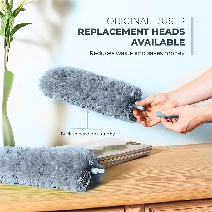 GÜTEWERK Extendable Feather Duster, Microfiber Duster, Ceiling Fan Duster - Image 3