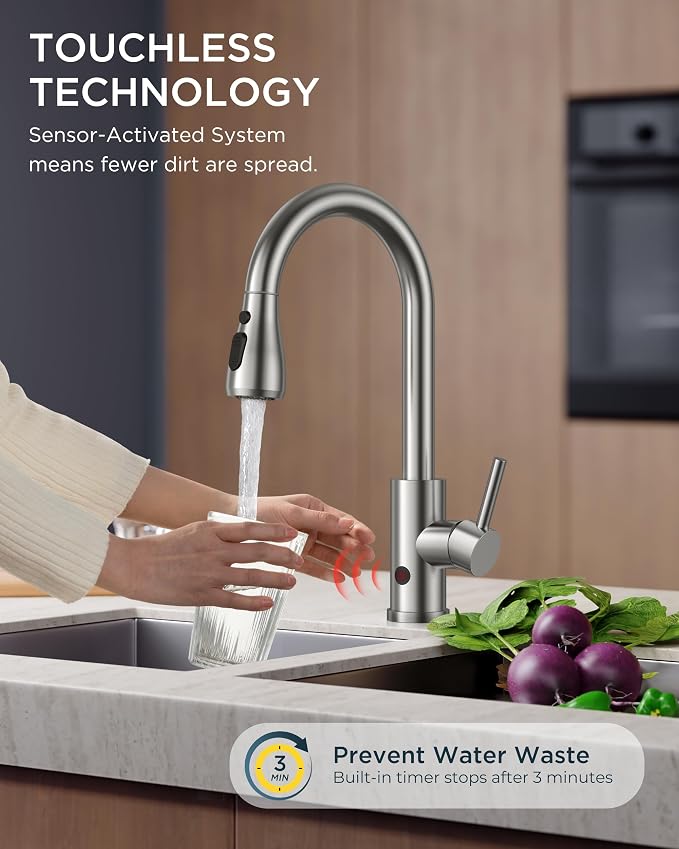 FORIOUS Touchless Kitchen Faucet - Image 2