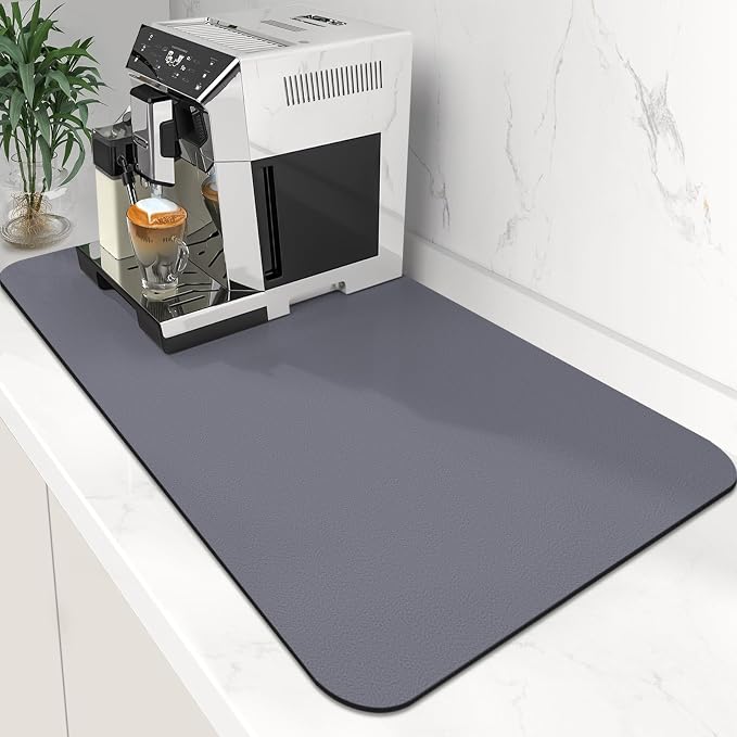 Coffee Mat Super Absorbent Dish Drying Mat Coffee Bar Mat 17"x 30" by WiseLife