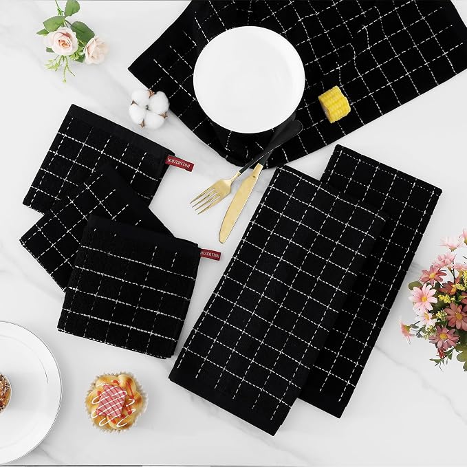 Homaxy Kitchen Towels and Dishcloths Set - Image 2