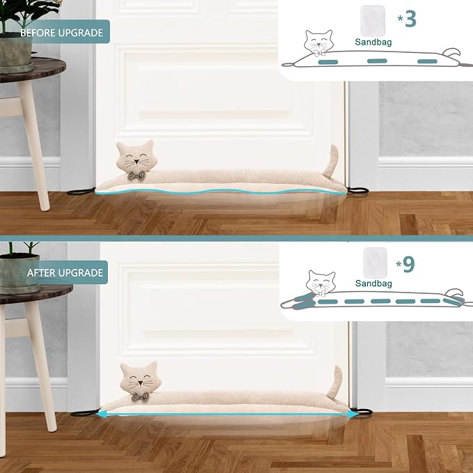 Under Door Draft Stopper Decorative Wind Stopper 48 inch - Image 3