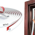 White Rubber Weather Stripping Door Seal Strip, D Shape Door Weather Seal Strip by PUNDIN