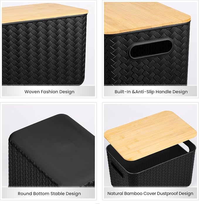 Ohmlove 4 Pack Storage Bins - Image 3