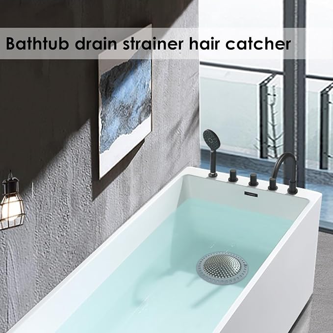 Huntonry Drain Hair Catcher, Shower Hair Drain Catcher, Shower Drain Cover - Image 6