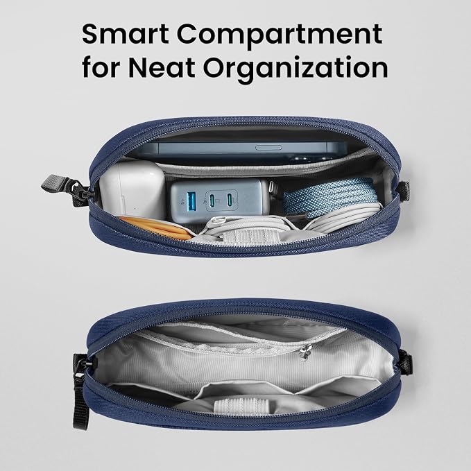 tomtoc Electronics Organizer Travel Case, Cable Organizer - Image 2