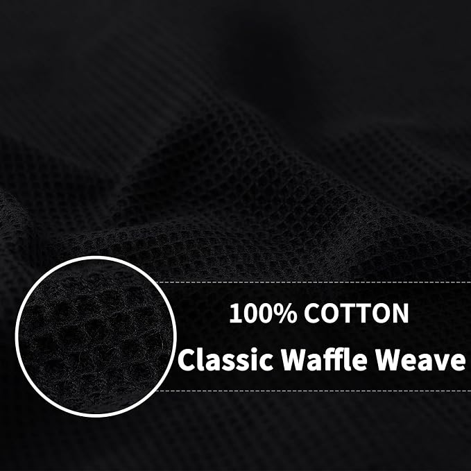 Homaxy 100% Cotton Waffle Weave Dish Cloths, 8 Pack - Image 2