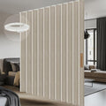 AJAZZ 100% Blackout Room Divider Curtains Screen Partitions, Blackout Sound Reducing Divider Room Panel for Doorway Glass Window Sliding Door Patio(Cream White, W180 x L84, 1 Pack)