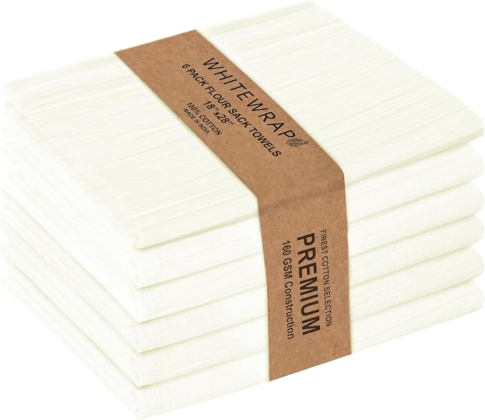 Flour Sack Towels 18x28 – Tea Towel by WHITEWRAP