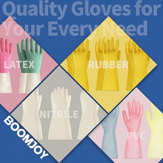 BOOMJOY Cleaning Gloves for Dish Washing, Dish Gloves, Reusable Kitchen Gloves - Image 2