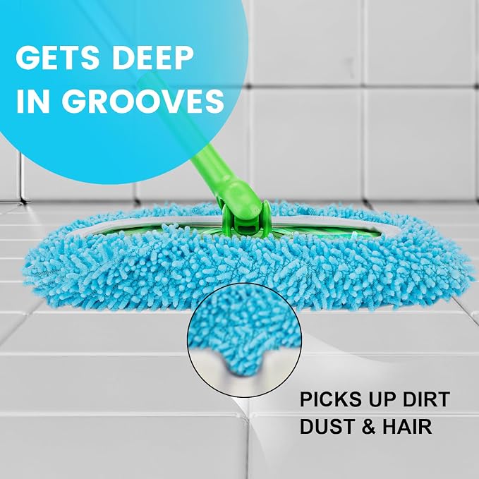 6Pcs Reusable Microfiber Mop Pads Compatible - Image 4