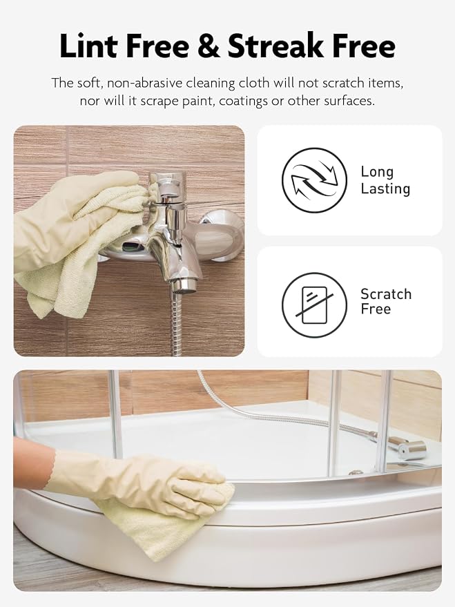 Fantasticlean Microfiber Cleaning Cloth Roll- 30 Sheets, Tear-away Microfiber - Image 5