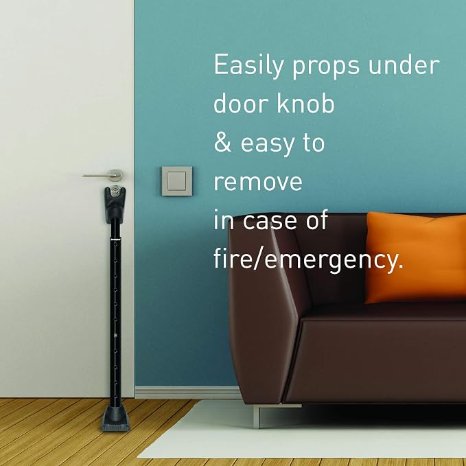 SECURITYMAN 3-in-1 Door Security Bar, Security Door Stoppers & Door Barricade – - Image 9