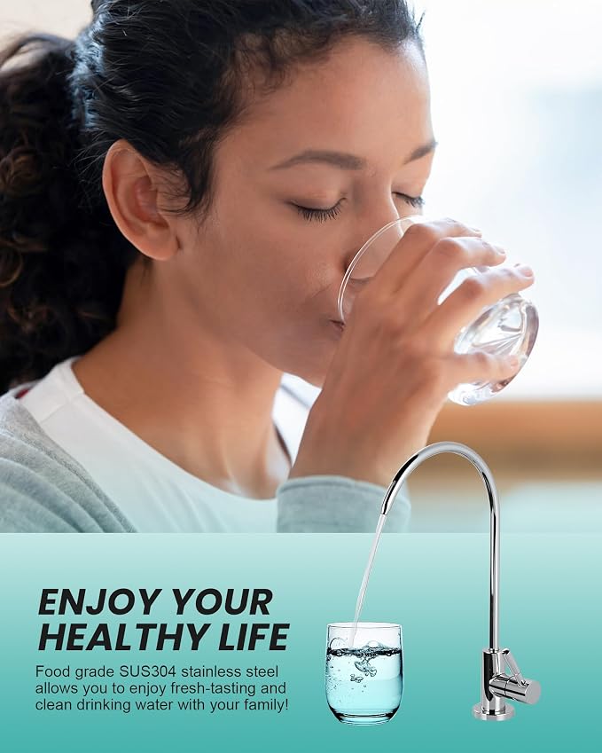 Kitchen Faucet and Water Filter Faucet: Chrome Kitchen Sink Faucet - Image 4