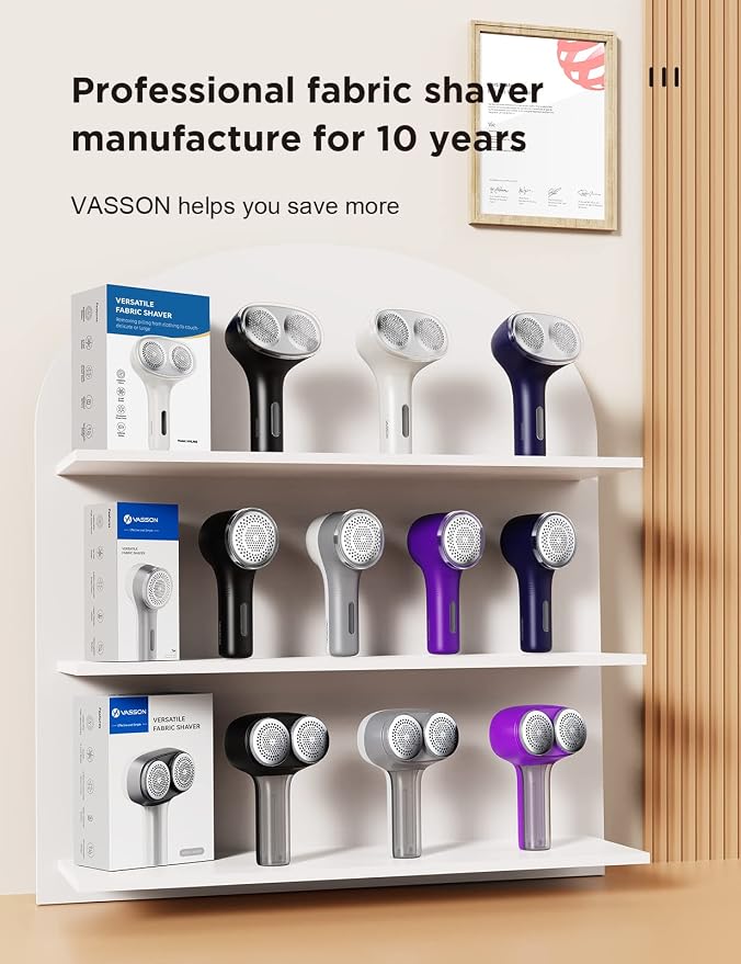 VASSON Fabric Shaver, Sweater Shavers to Remove Pilling, High-Perf Defuzzer - Image 8