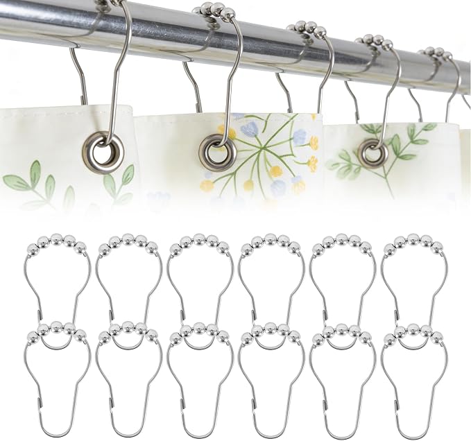 12 Shower Curtain Hooks, Suitable by Unknown