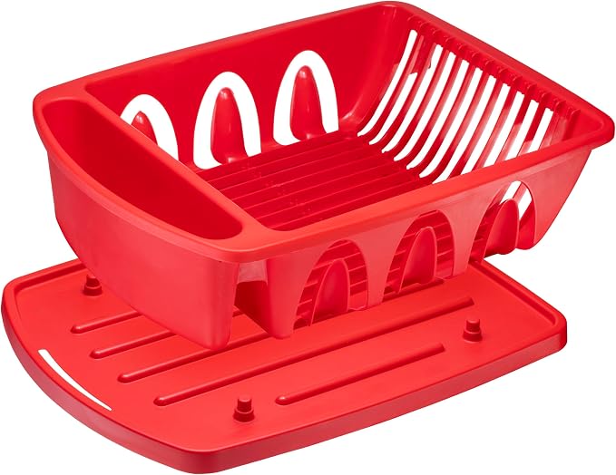Tribello Sink Dish Drying Rack, Heavy Duty Hard Plastic Sink Set - Image 6