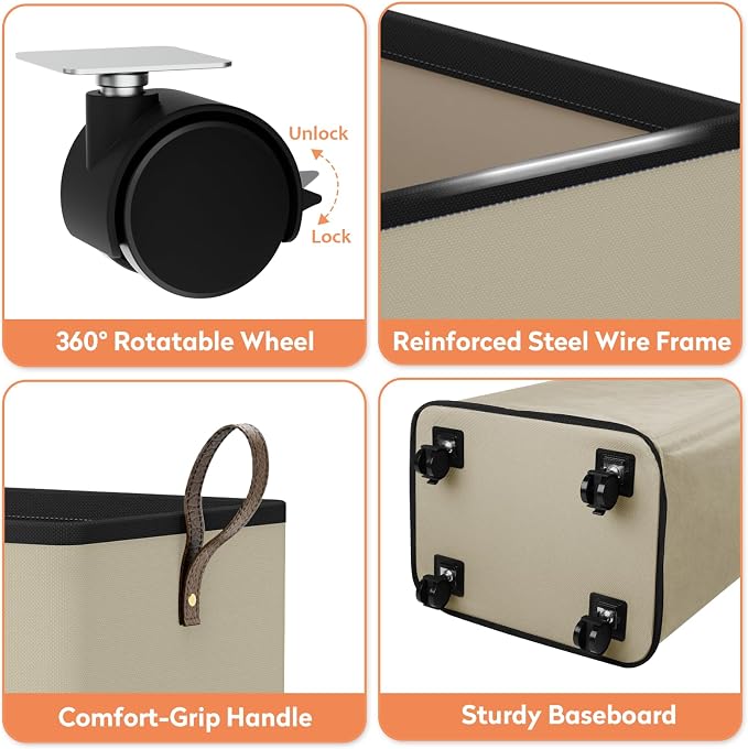 SpaceTrove Rolling Laundry Basket - Image 7