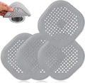 4 Pack Drain Hair Catcher Durable Silicone Hair Stopper Shower Drain Covers by QiyuanLS
