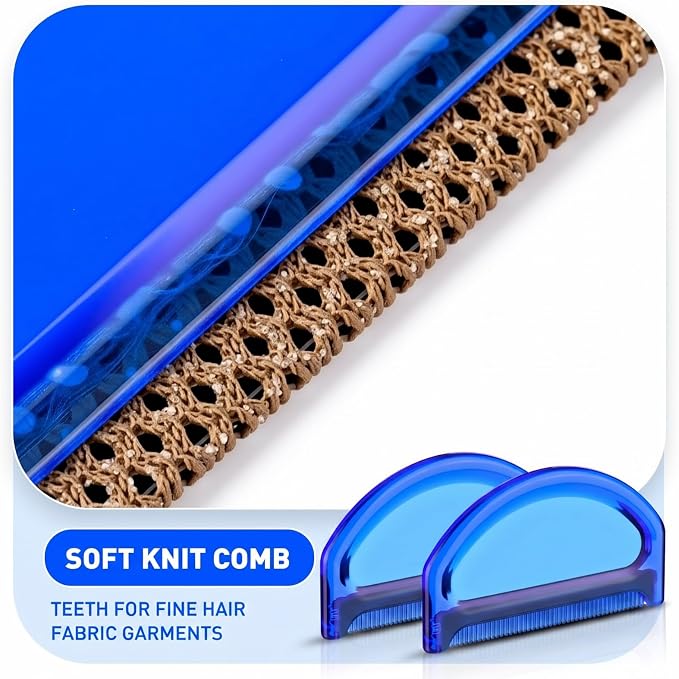 Boao 4 Pieces Sweater Combs to Remove Pilling Sweater Defuzzer, Minimalist | - Image 3