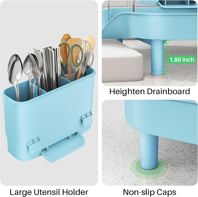 SAYZH Expandable Dish Drying Rack - Image 8