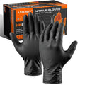 ANBOSON 10 Mil Heavy Duty Mechanic Nitrile Gloves, Medium Black 100 Count by WELCOMEANBOSON