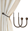 ARNORX Curtain Holdbacks, Decorative French Ball End, Curtain Drapery Holdbacks by ARNORX