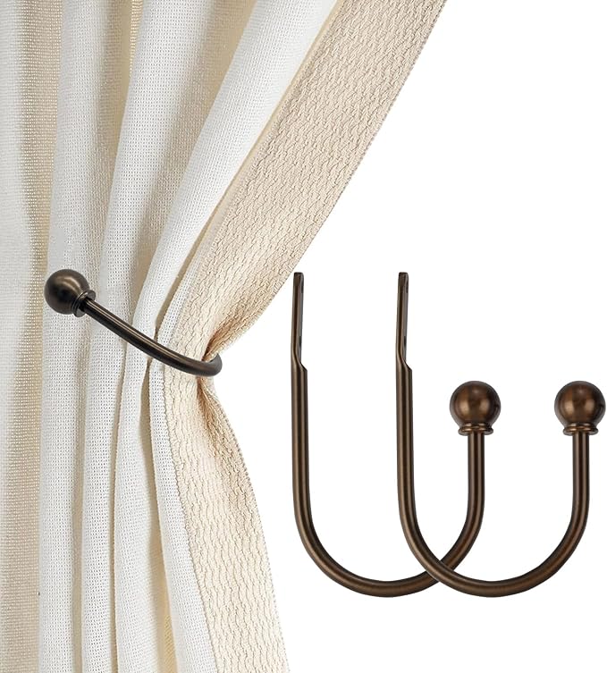 ARNORX Curtain Holdbacks, Decorative French Ball End, Curtain Drapery Holdbacks by ARNORX