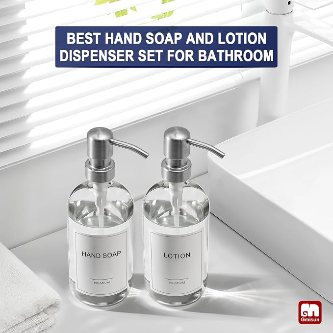 GMISUN Glass Soap Dispenser - Image 5