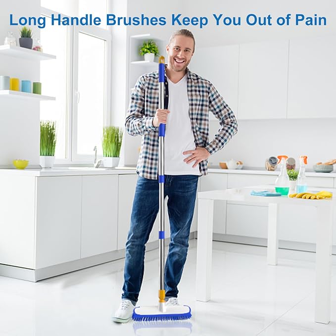 ITTAR 55" Extendable Floor Scrub Brush, Restaurant, Patio & Garage Cleaning - Image 2