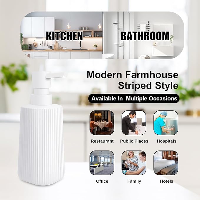 2 Pack Glass Small Soap Dispenser - Image 3