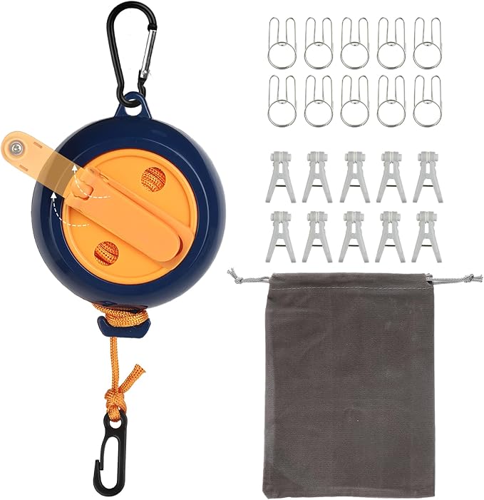 32Ft Portable Travel Clothesline Caudblor Adjustable Camping Clothes Laundry by Unknown