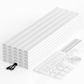 Yecaye TV Cord Hider Wall Mounted, 472in Cord Cover, W0.98in H0.51in, Wire by Yecaye