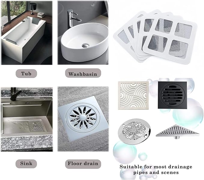 50 PCS Disposable Shower Drain Hair Catcher - Image 6