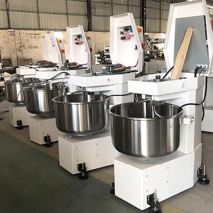 Commercial Dough Mixer Dual Rotating,21QT Two Speeds Mixing Dough Kneading Machine,Safety protection device & Timer Included,Electric Dough Kneading Machine for Restaurant Pizzeria