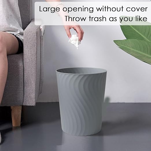 YGJT Small Trash Can, 3 Pack 1.8 Gallons Bathroom Trash Can - Image 3